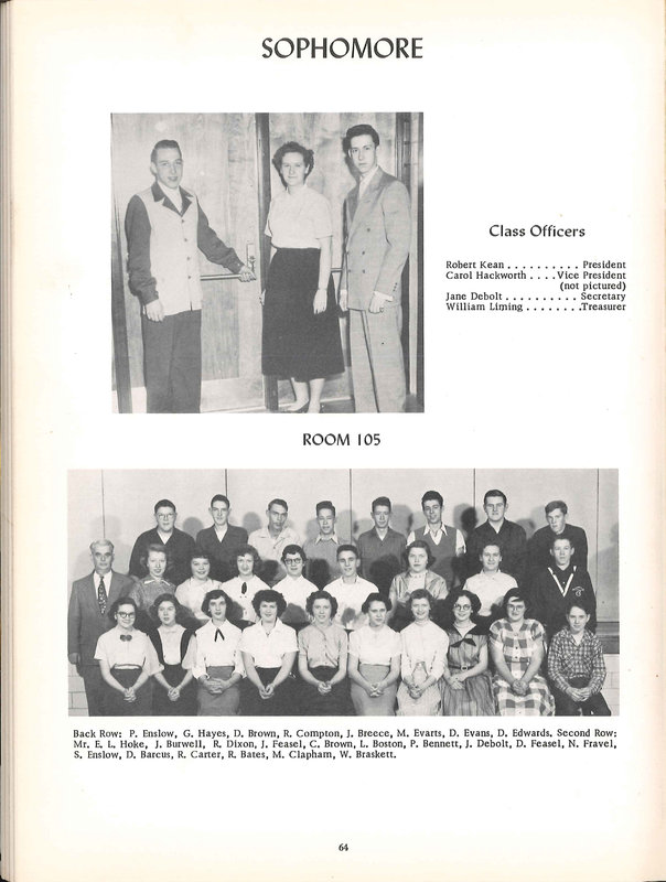 Big Walnut High School Yearbook. 1954: The Flame (p. 65)