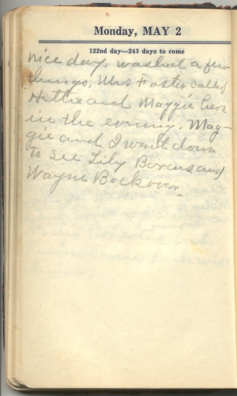 Roberta Hopkins' Diary 1927 (p. 128)