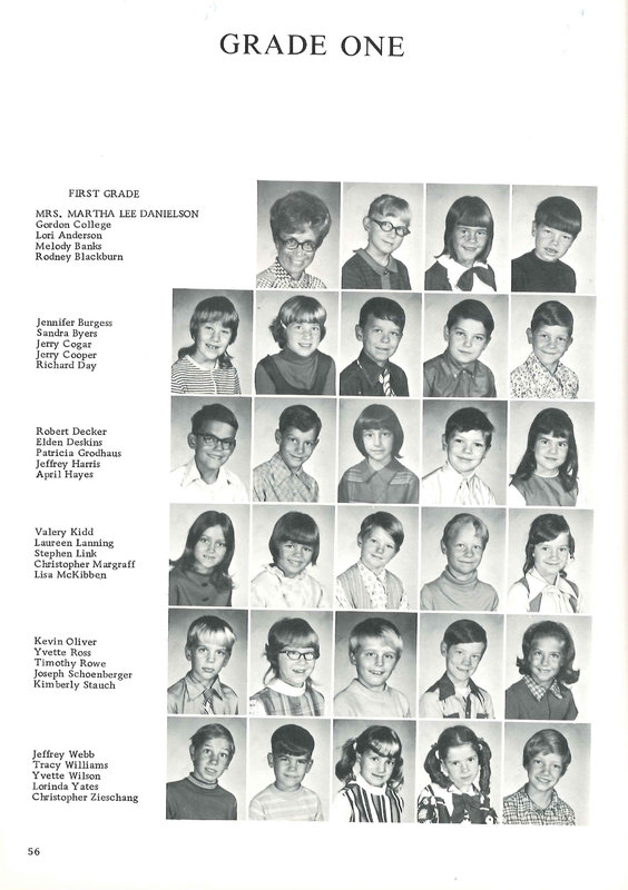 Big Walnut Elementary School. Galena, Harlem, Sunbury, Middle School. 1972-1973 (p. 58)