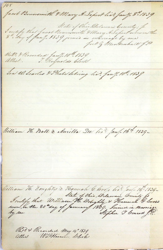 Marriage Records Vol.1 1835-1845 (p. 162)