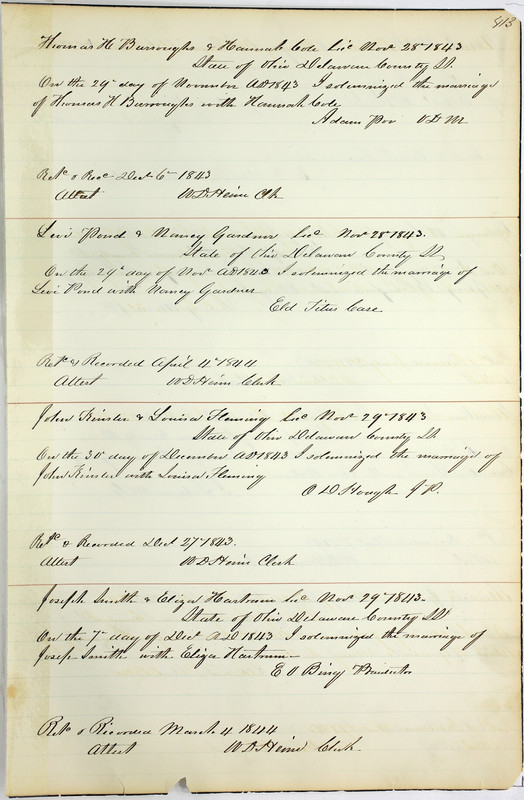 Marriage Records Vol.1 1835-1845 (p. 417)