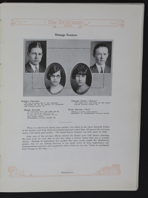 The Delcoan 1925. The annual yearbook of the twelve centralized schools of Delaware County (p. 61)