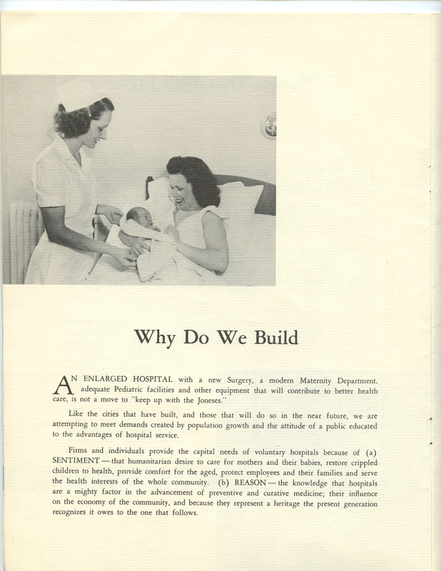 The Jane M. Case Hospital Building Campaign (p. 8)