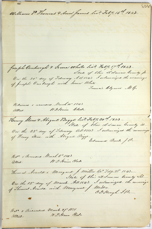 Marriage Records Vol.1 1835-1845 (p. 379)