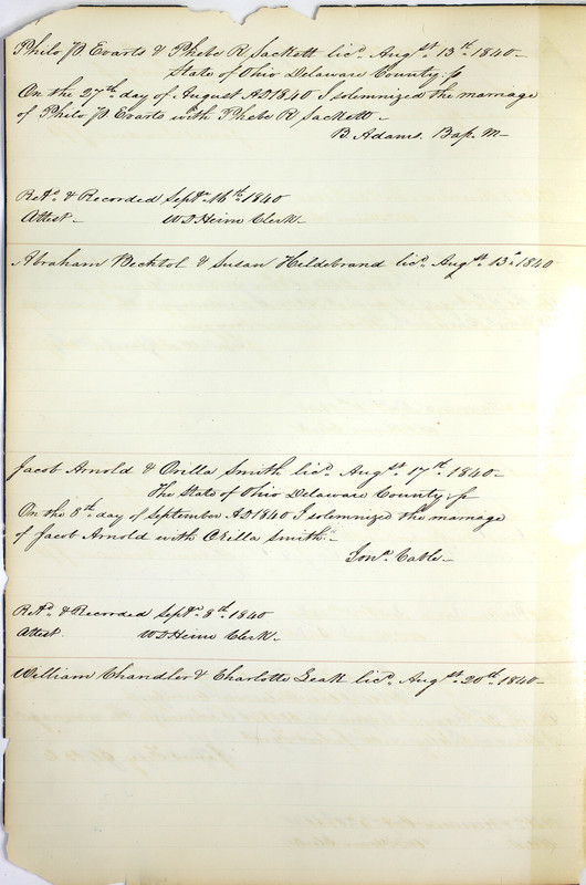 Marriage Records Vol.1 1835-1845 (p. 238)