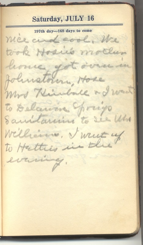 Roberta Hopkins' Diary 1927 (p. 203)