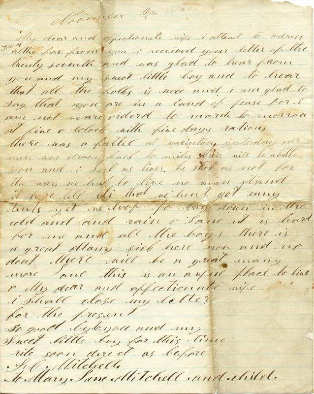 Mitchell Family Civil War Letters (p. 14)