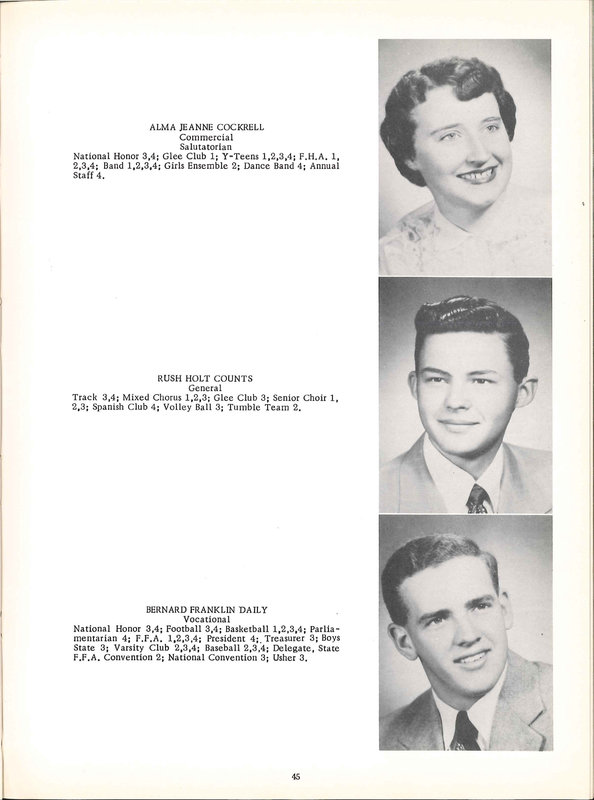 Big Walnut High School Yearbook. 1954: The Flame (p. 46)