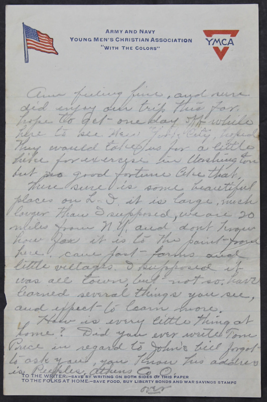 Charlie C. Bricker World War I Letters (p. 41)