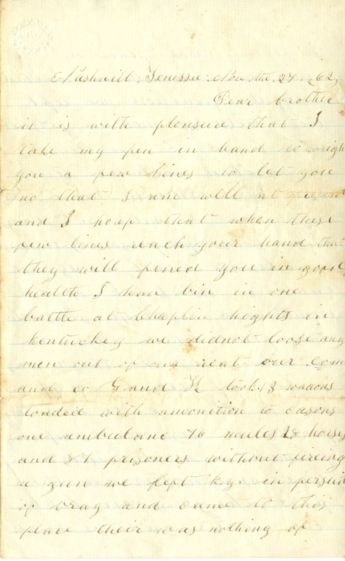 Mitchell Family Civil War Letters (p. 30)