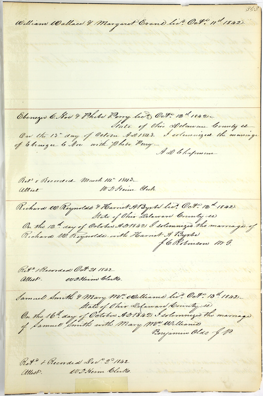 Marriage Records Vol.1 1835-1845 (p. 357)