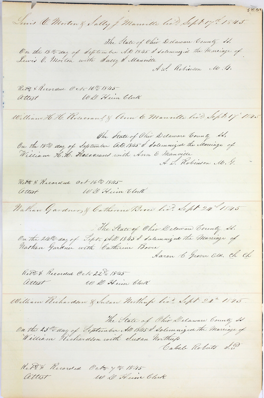 Marriage Records Vol.1 1835-1845 (p. 509)