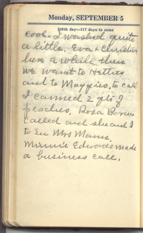 Roberta Hopkins' Diary 1927 (p. 254)