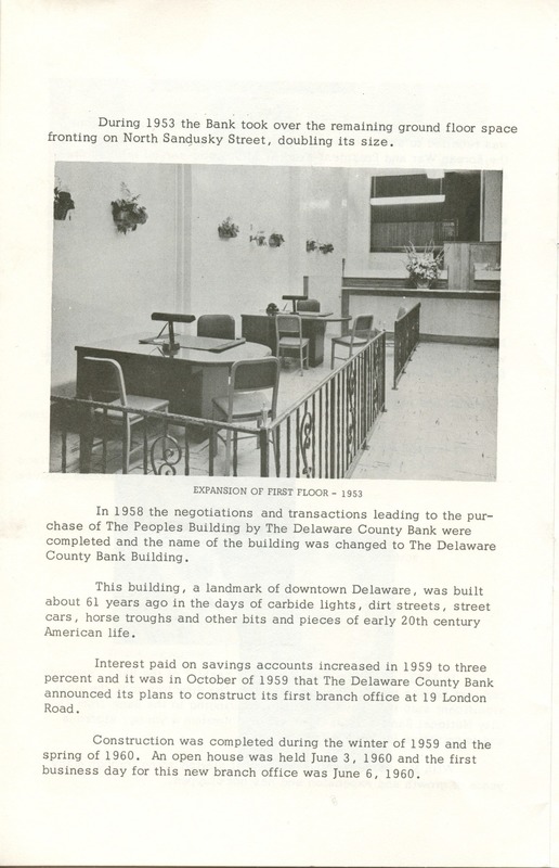 Delaware County Bank 1950-1975 (p. 7)