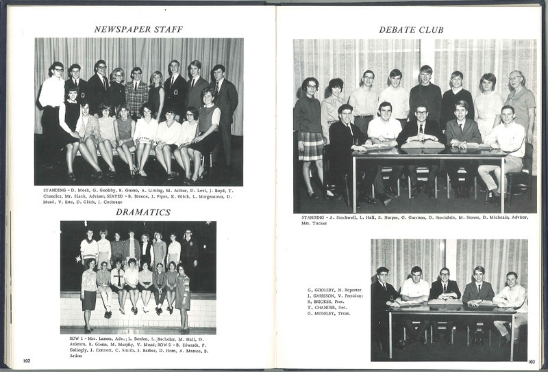 Big Walnut High School Yearbook. 1968: The Flame (p.54)