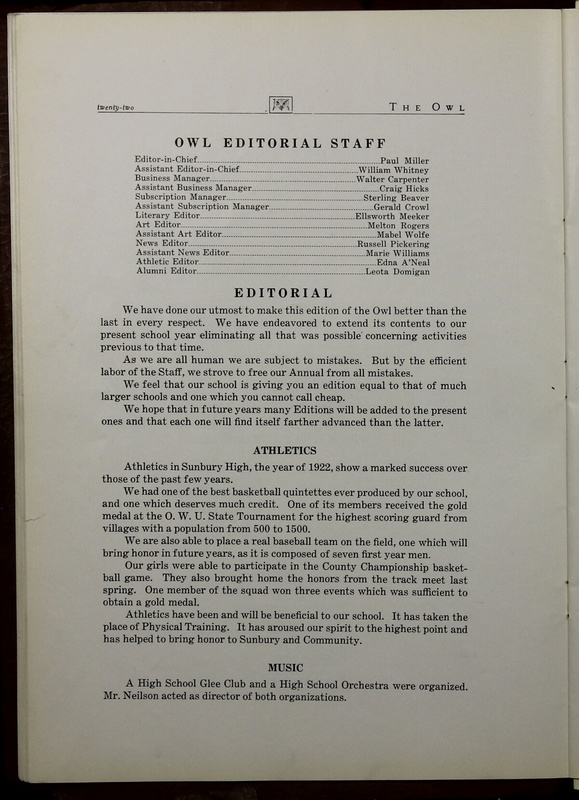 The Owl, Vol. II, 1922 (p.24)