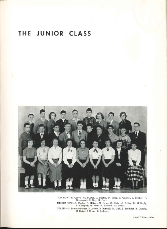 Big Walnut High School Yearbook. 1952: The Flame (p. 32)