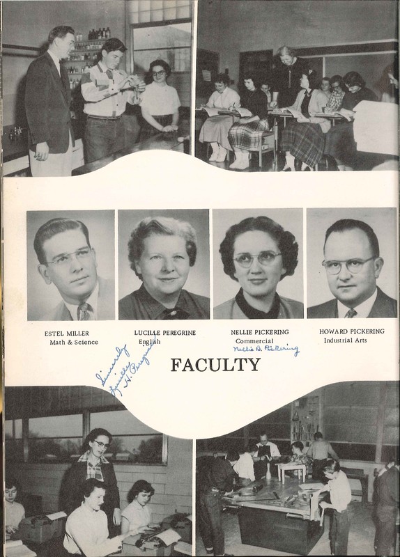 Big Walnut High School Yearbook. 1955: The Flame (p. 8)