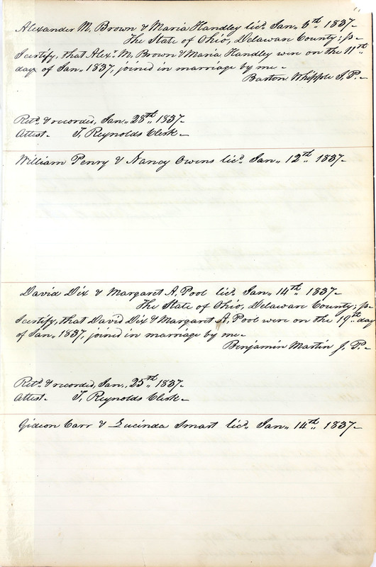 Marriage Records Vol.1 1835-1845 (p. 75)