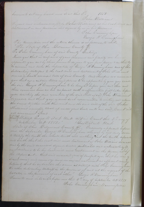 Delaware County Ohio Will Records Vol. 2 1835-1850 (p. 505)