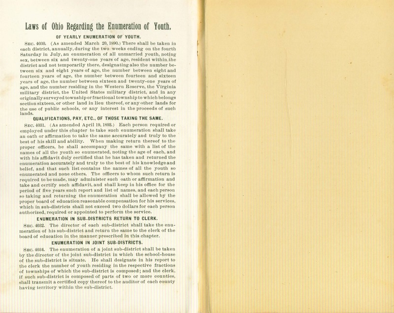 Harlem Township Enumeration of Youth Sub-District 5, July 20, 1896 (p. 8)