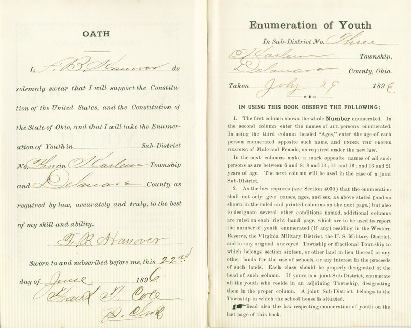 Harlem Township Enumeration of Youth Sub-District 3, July 29th, 1896 (3)