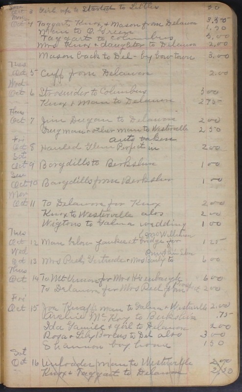 Hopkins House Day Book 1920-1925 (p.25)