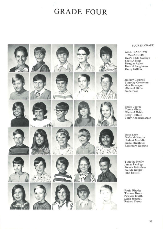 Big Walnut Elementary School. Galena, Harlem, Sunbury, Middle School. 1972-1973 (p. 41)