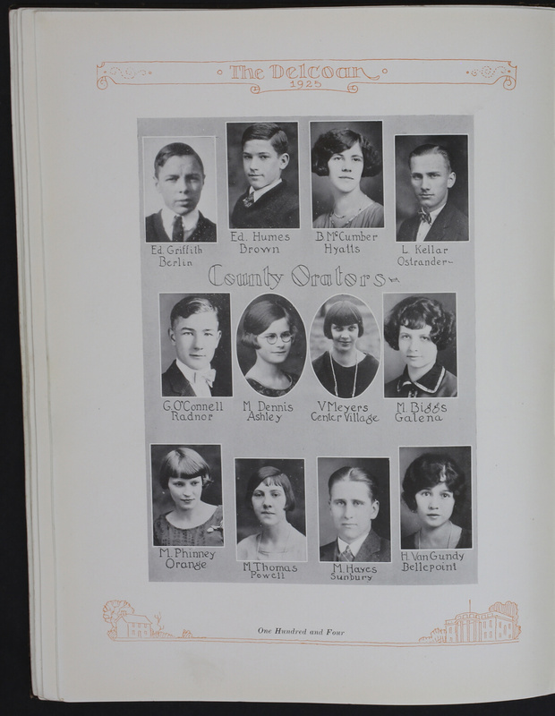 The Delcoan 1925. The annual yearbook of the twelve centralized schools of Delaware County (p. 108)