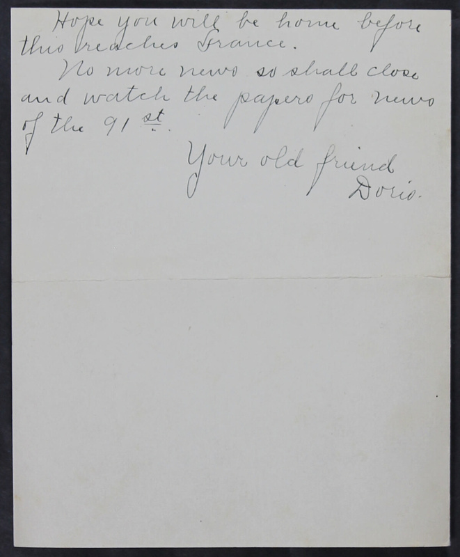 Charlie C. Bricker World War I Letters (p. 158)