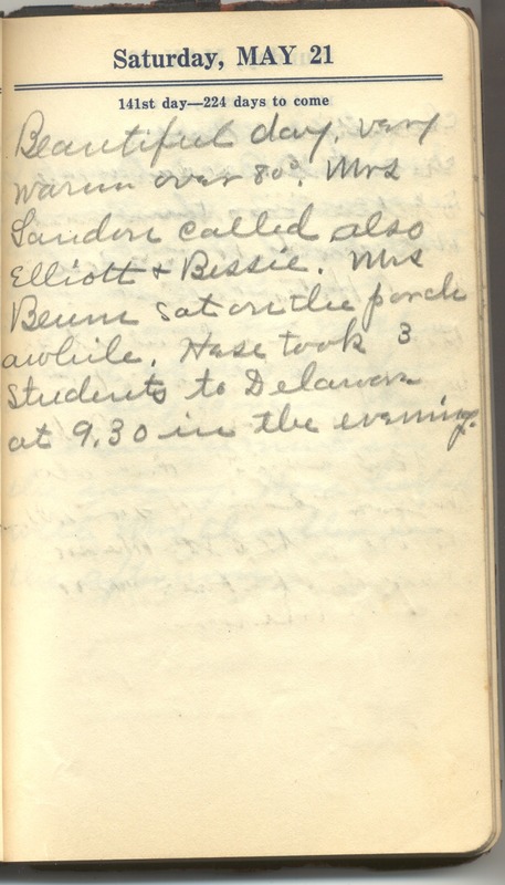 Roberta Hopkins' Diary 1927 (p. 147)