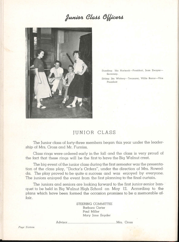 Big Walnut High School Yearbook. 1951: The Flame (21)