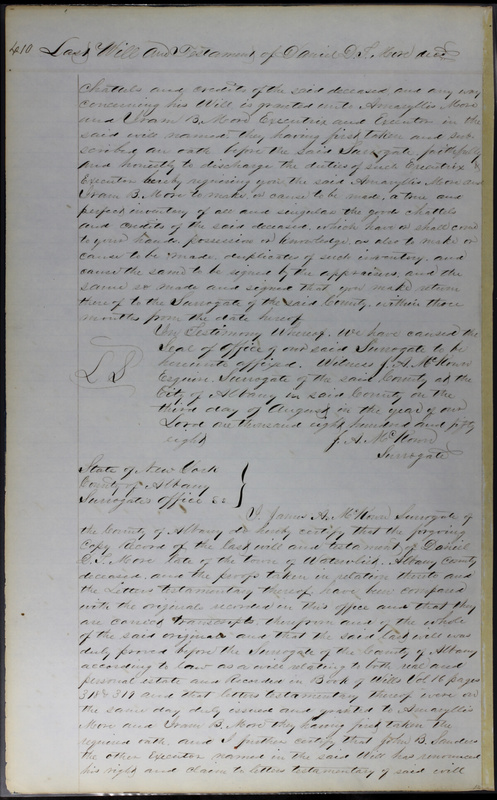 Delaware County Ohio Will Records Vol. 3 1850-1859 (p. 461)