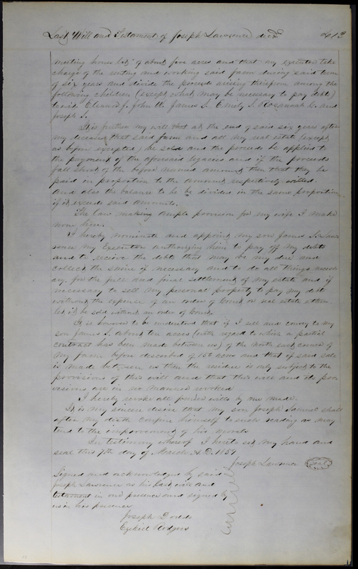 Delaware County Ohio Will Records Vol. 3 1850-1859 (p. 464)