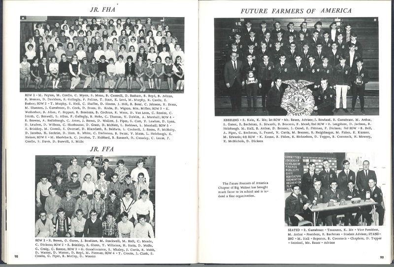 Big Walnut High School Yearbook. 1968: The Flame (p.52)