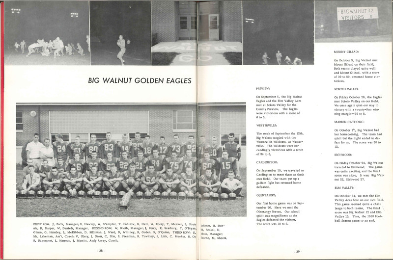 Big Walnut High School Yearbook. 1959: The Flame (22)