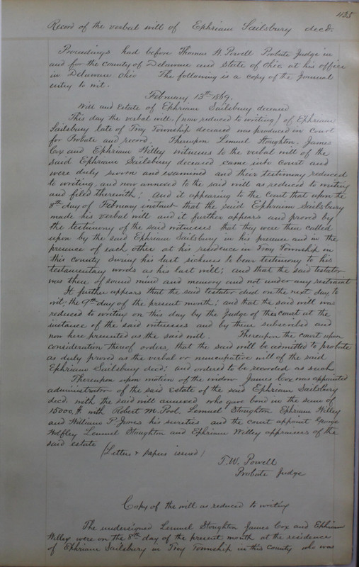 Delaware County Ohio Will Records Vol. 4 1859-1869 (p. 467)