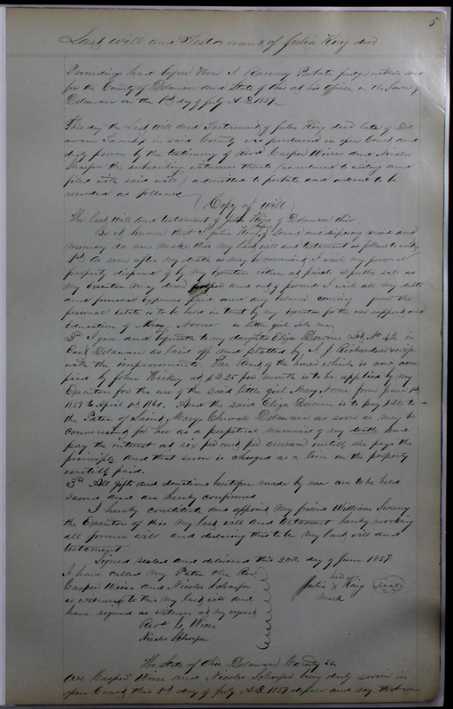 Delaware County Ohio Will Records Vol. 4 1859-1869 (p. 34)