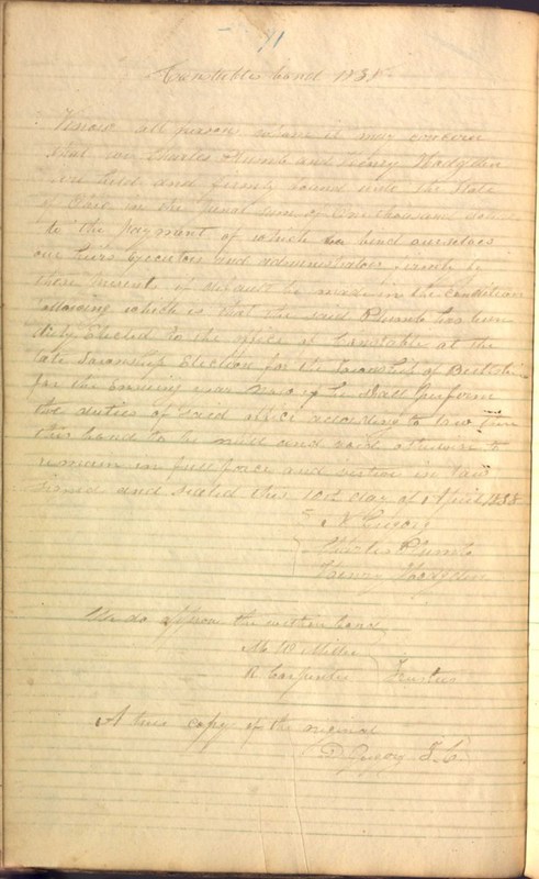 Record Book of Berkshire Township No. 2 1807-1843 (p. 84)