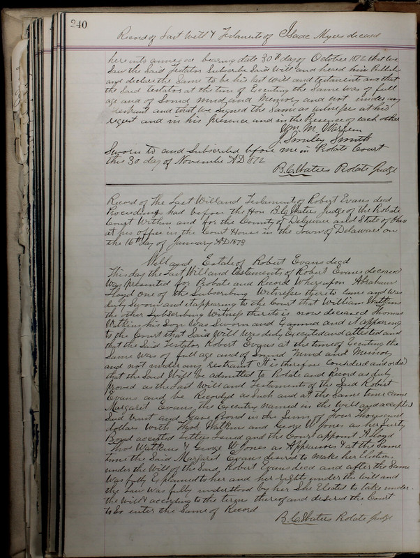 Delaware County Ohio Will Records Vol. 5 1869-1876 (p. 273)