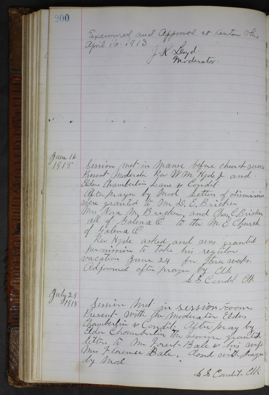 Sessional Records of the 1st Presbyterian Church of Trenton Delaware County Ohio 1873-1937 (p. 188)