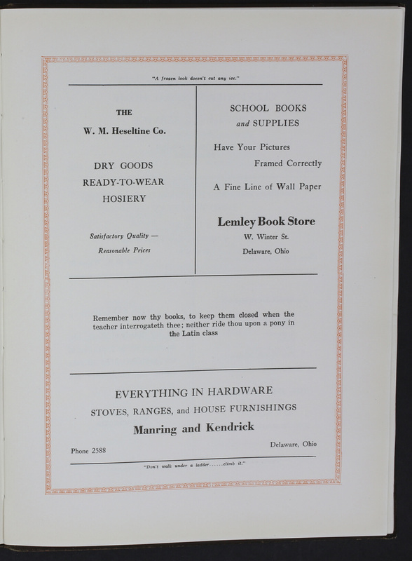 The Delcoan 1925. The annual yearbook of the twelve centralized schools of Delaware County (p. 157)