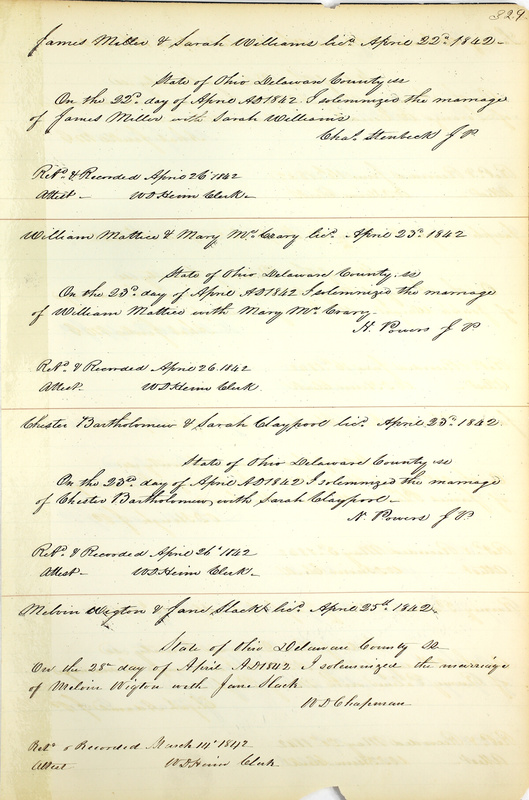 Marriage Records Vol.1 1835-1845 (p. 333)