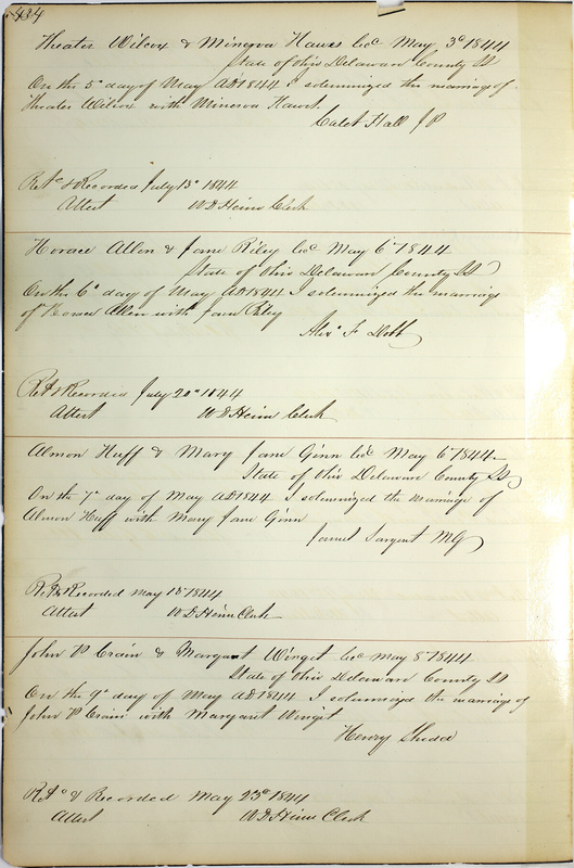 Marriage Records Vol.1 1835-1845 (p. 438)