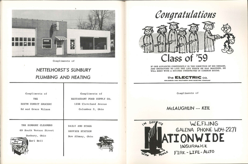 Big Walnut High School Yearbook. 1959: The Flame (61)