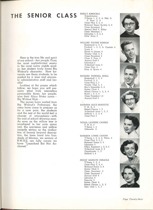 Big Walnut High School Yearbook. 1952: The Flame (p. 26)