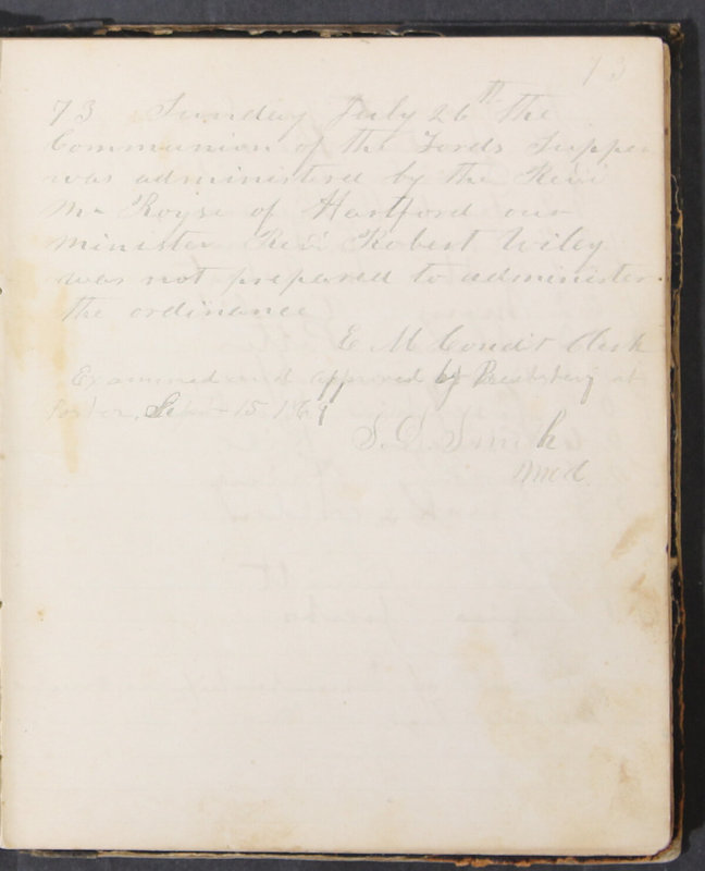 Sessional Records of the 1st Presbyterian Church of Trenton, Delaware Co., Ohio, 1831 (p. 79)