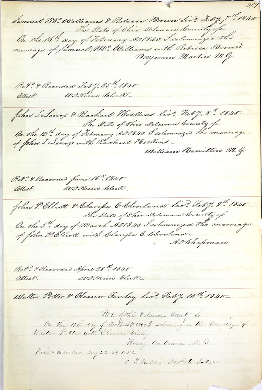 Marriage Records Vol.1 1835-1845 (p. 213)