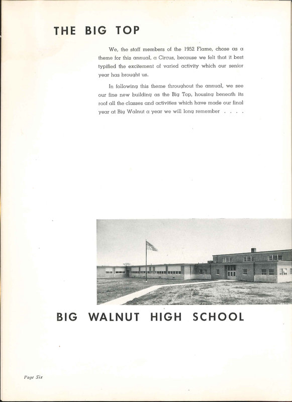 Big Walnut High School Yearbook. 1952: The Flame (p. 9)