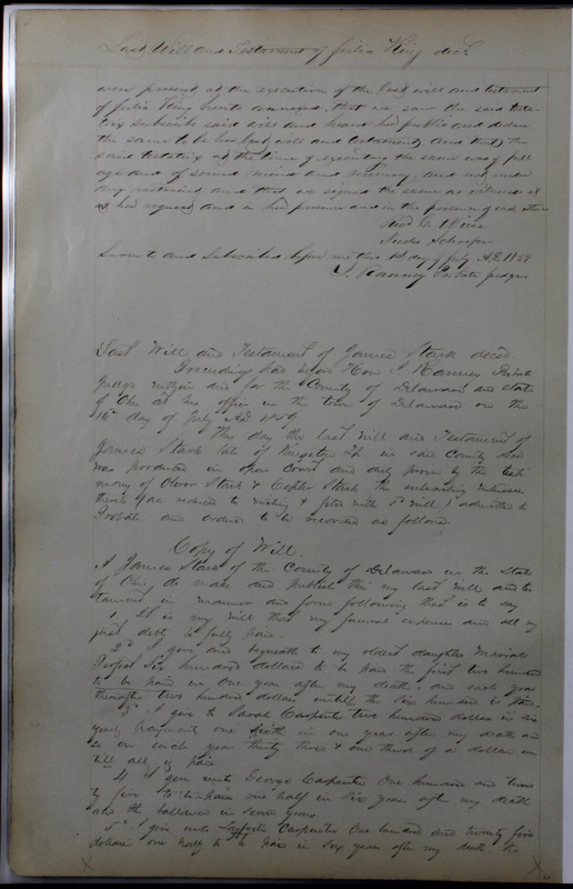 Delaware County Ohio Will Records Vol. 4 1859-1869 (p. 35)